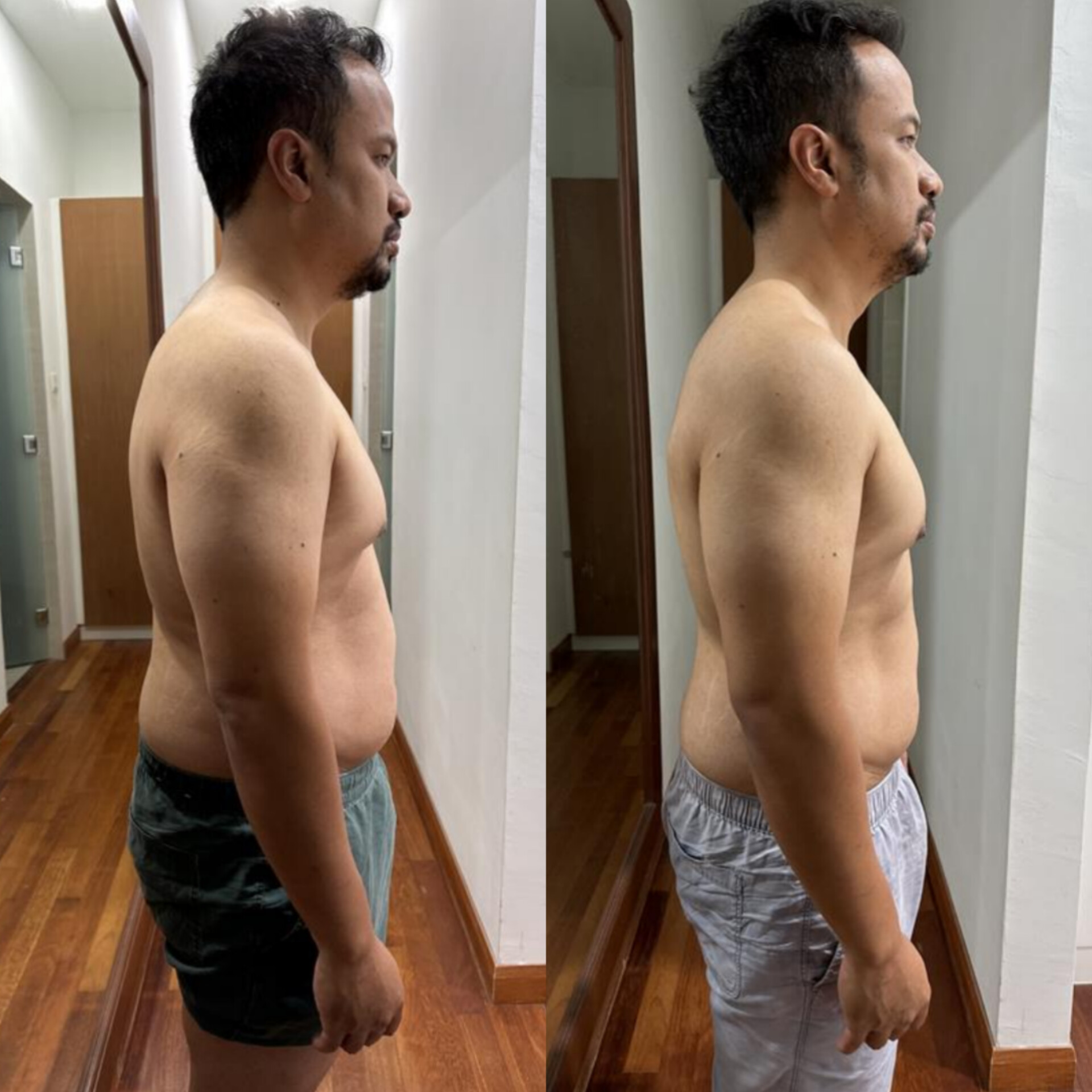 Farouk, before and after